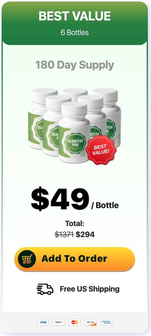 Claritox Pro - 6 Bottles